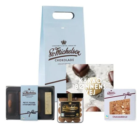 Gavepose med Fairtrade chokolade