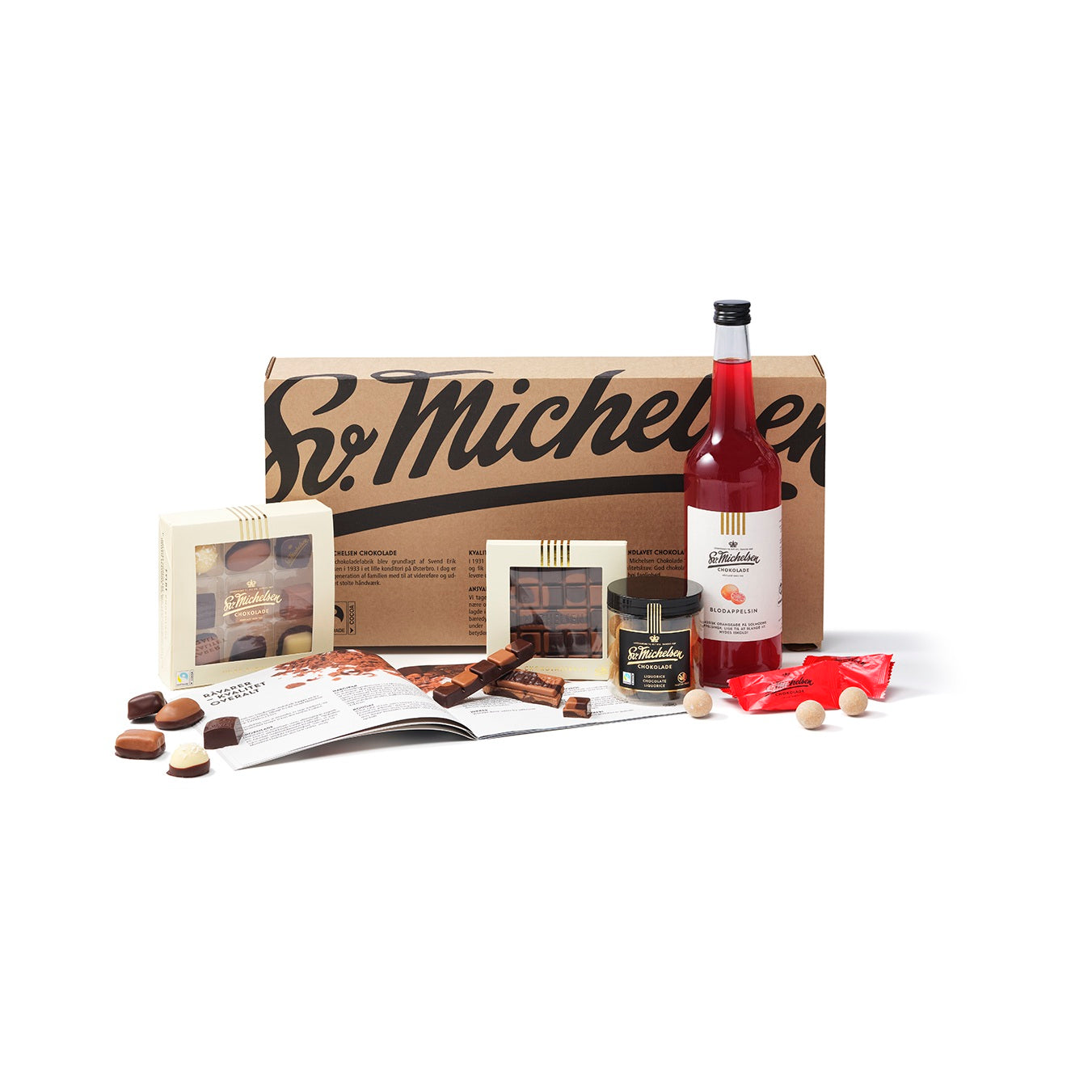 Gavepose med Fairtrade chokolade & saft