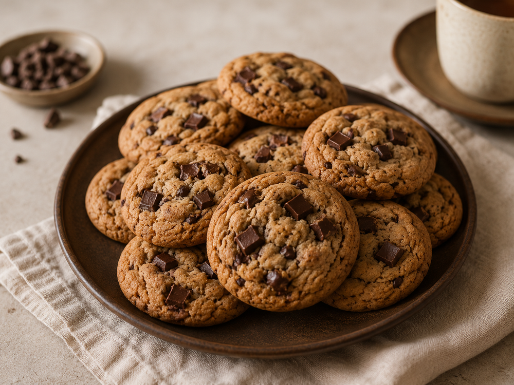 Cookies med chokolade