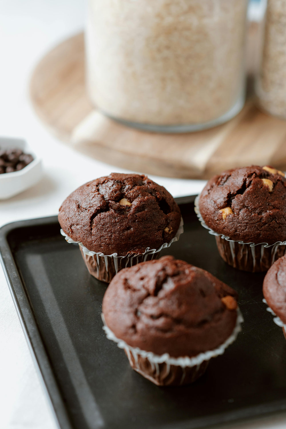 Muffins med chokolade