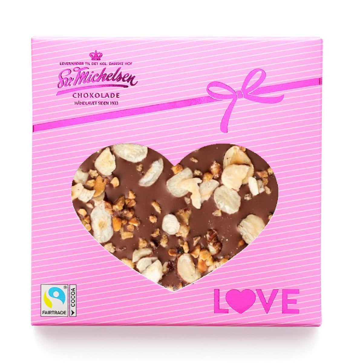 Hjerte chokolade | Fairtrade chokolade med kærlighed | Gratis fragt