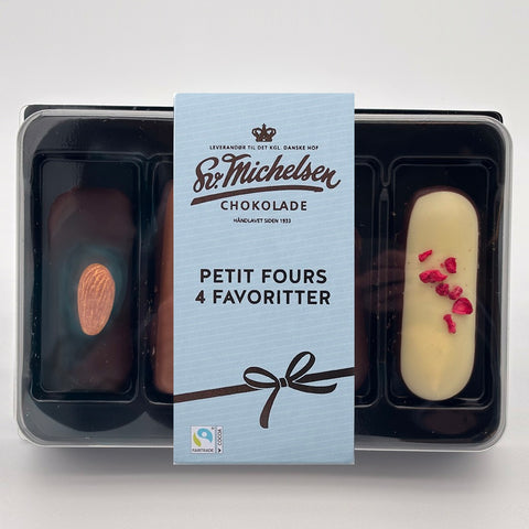 4 petit fours - marcipan favoritter