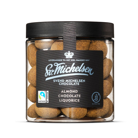Mandel med chokolade og lakrids