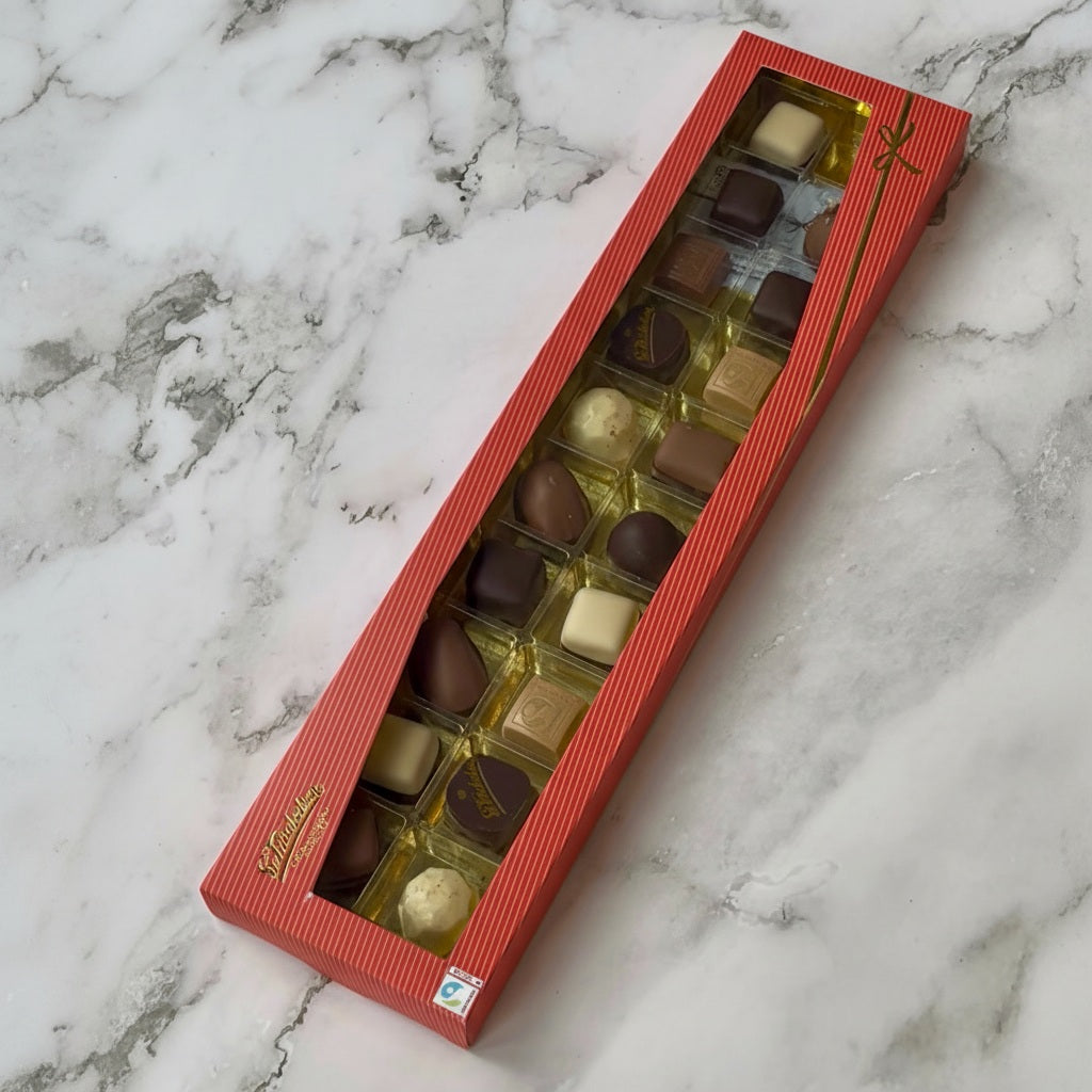 20 stk. fyldt chokolade i juleæske