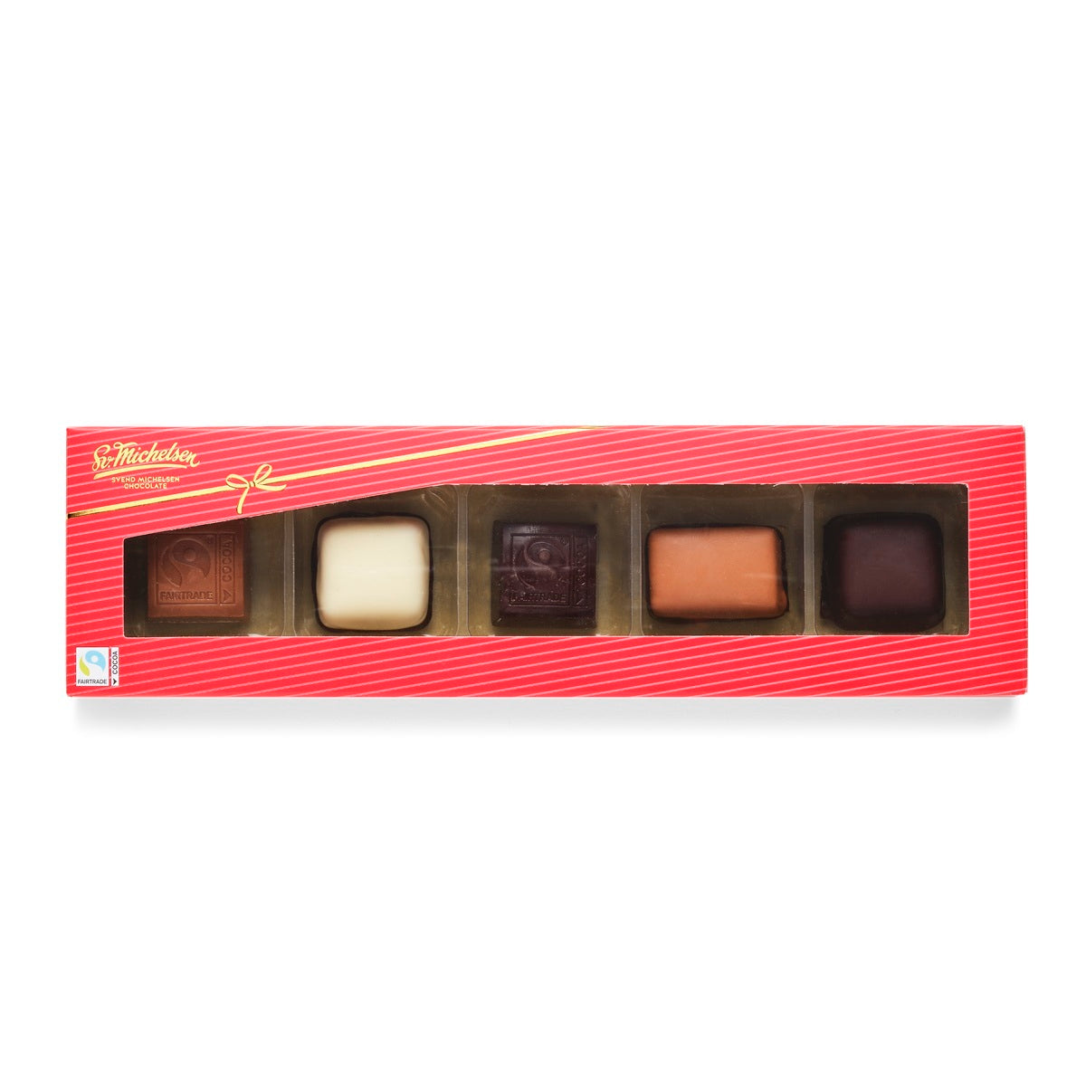 5 stk. fyldt chokolade i juleæske