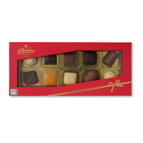 10 stk. fyldt chokolade i juleæske