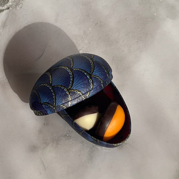 Mini Fabergé-æg med 3 fyldte æg - forskellige designs