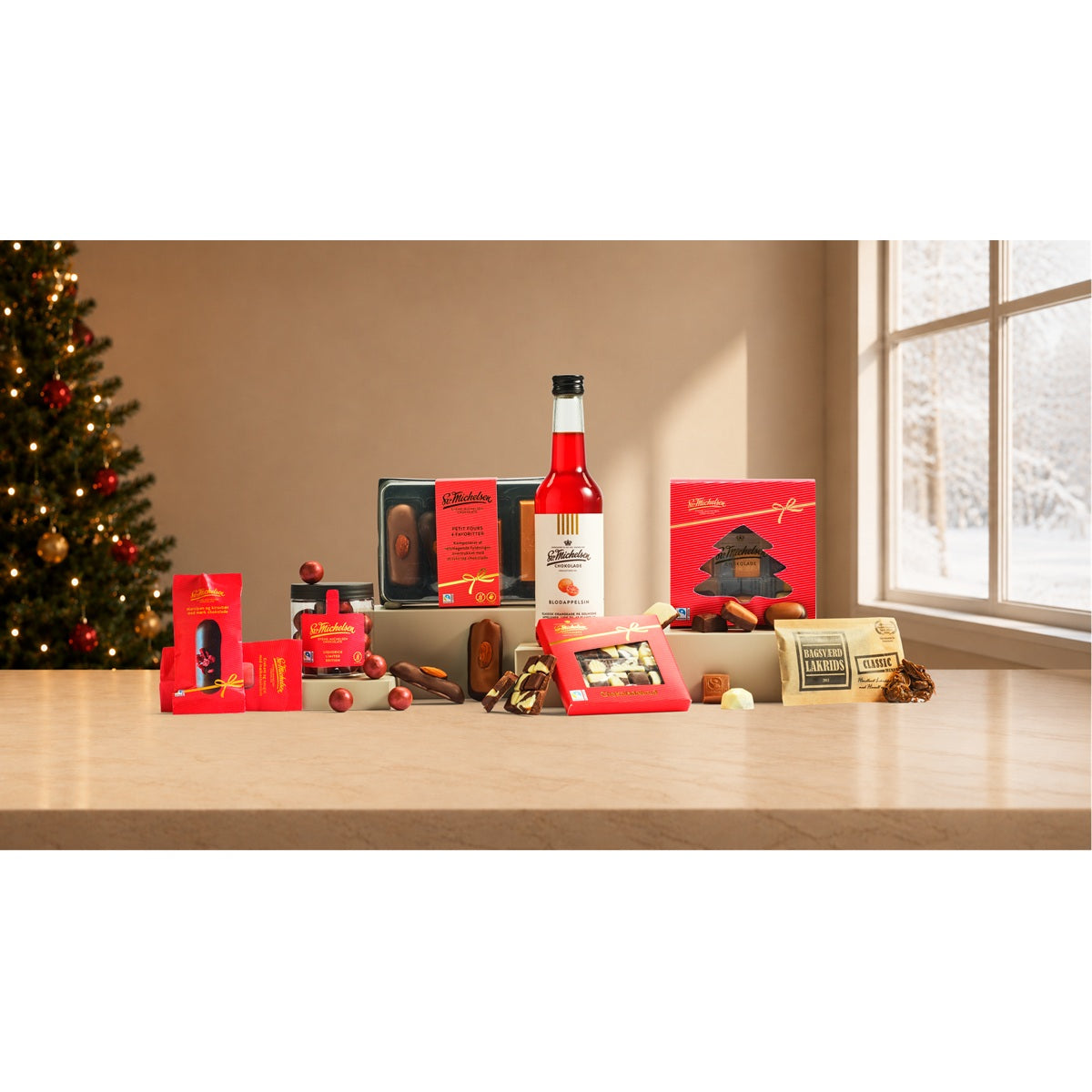 Gavepakke med Fairtrade chokolade - 485 kr