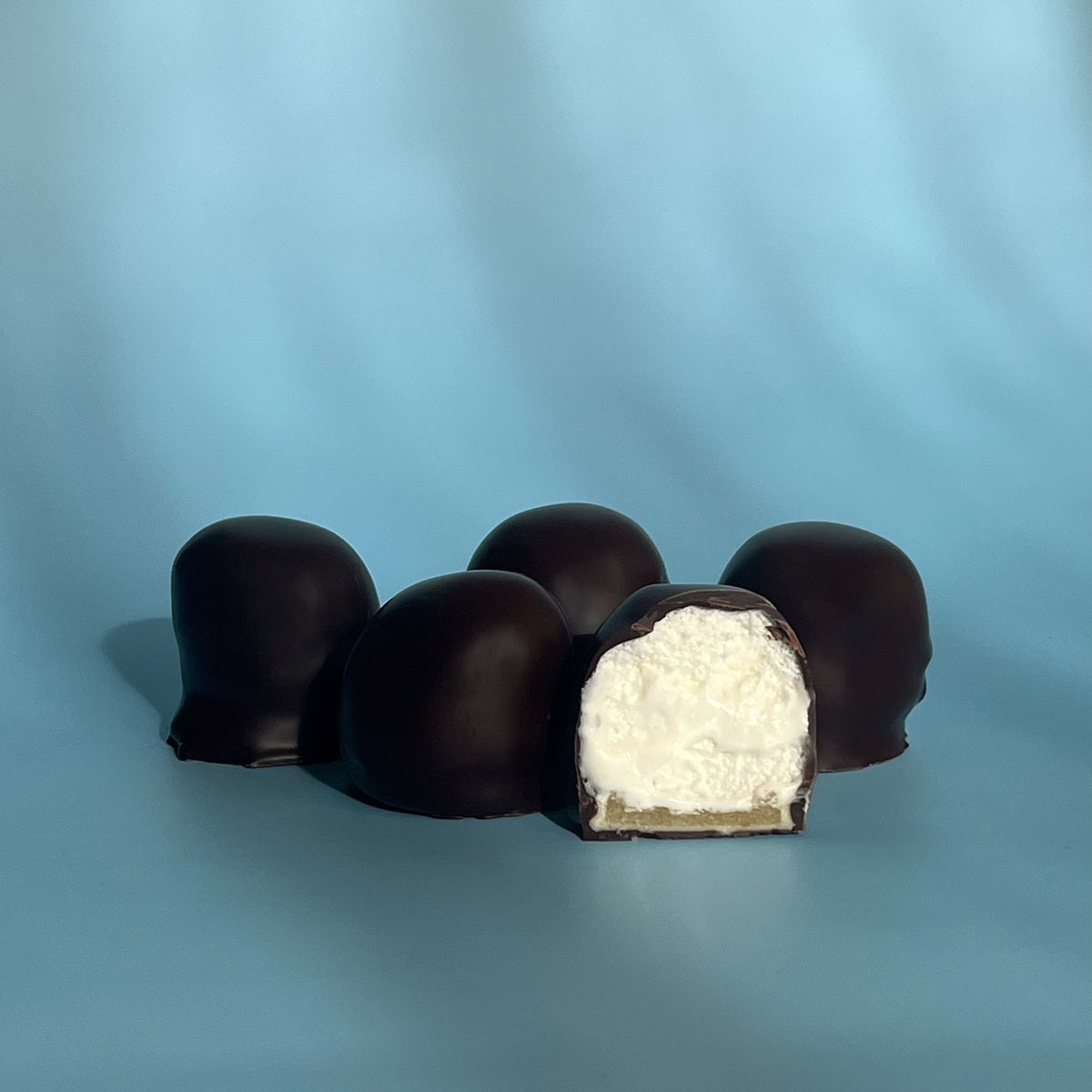 6 mini flødeboller - klassisk